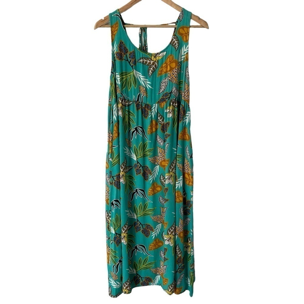 Suzanne Betro Tropical Print Summer Dress Womens M Multicolour Beach Vacation